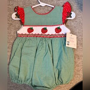 Smocked Strawberry Bubble